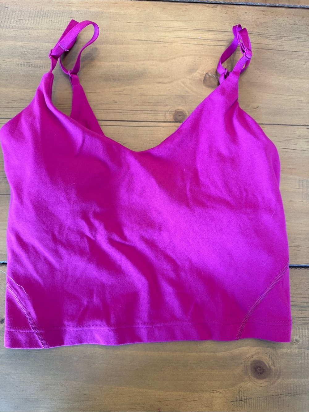 lululemon athletica Magenta Adjustable-Strap Light Support Sports Bra